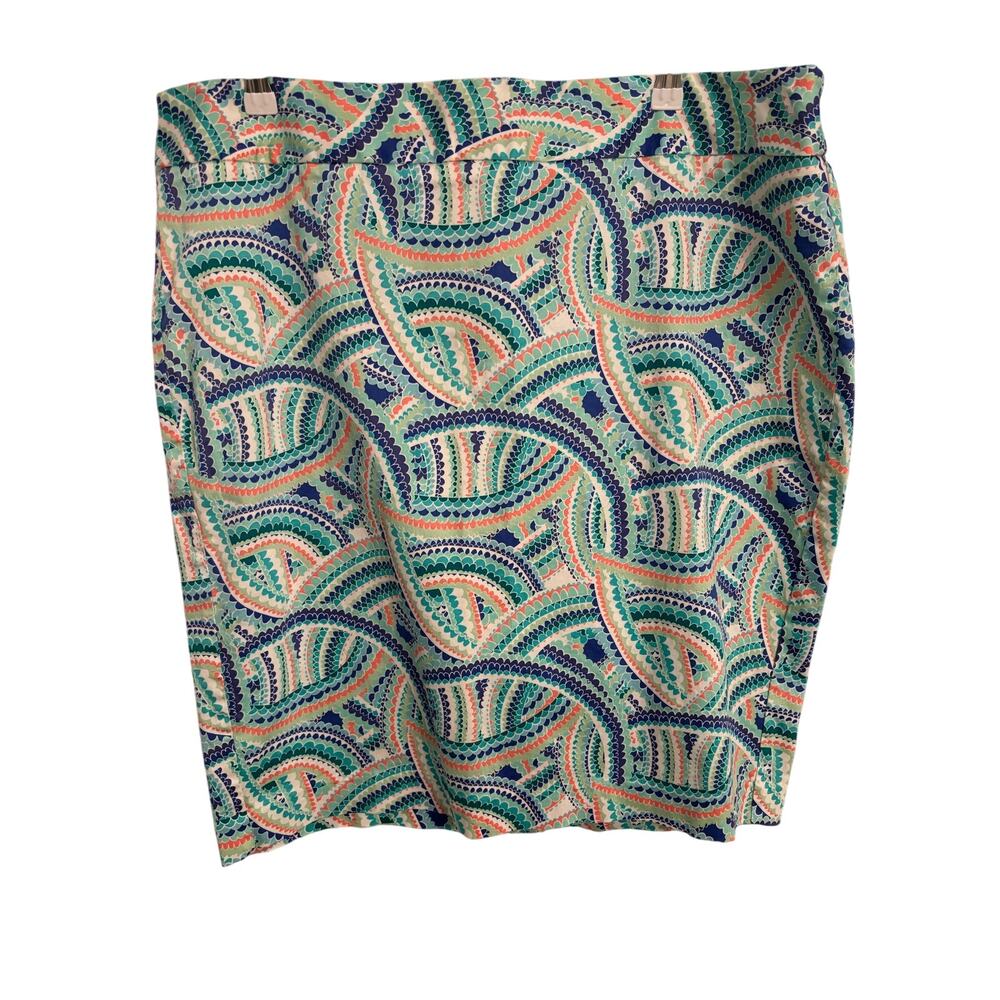Lane Bryant Women's 20 Stretch Pencil Skirt Colorful Spring Summer Slimming Mini